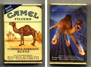 Camel Filters Special Edition Fallendes Camel cigarettes hard box